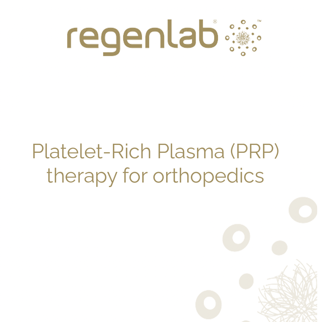 Platelet-Rich Plasma (PRP) therapy for orthopedics