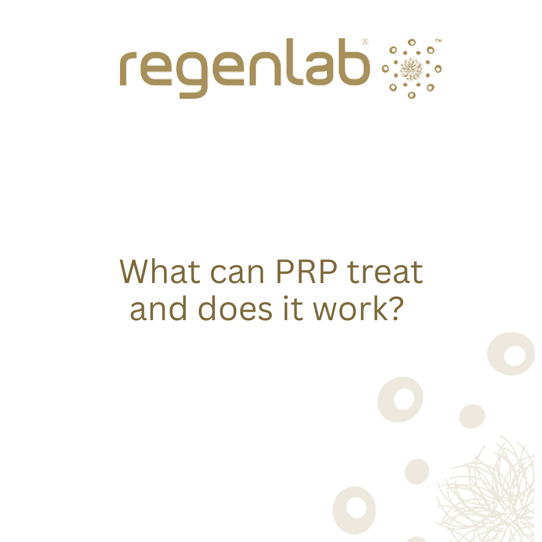 What can PRP treat and does it work?
